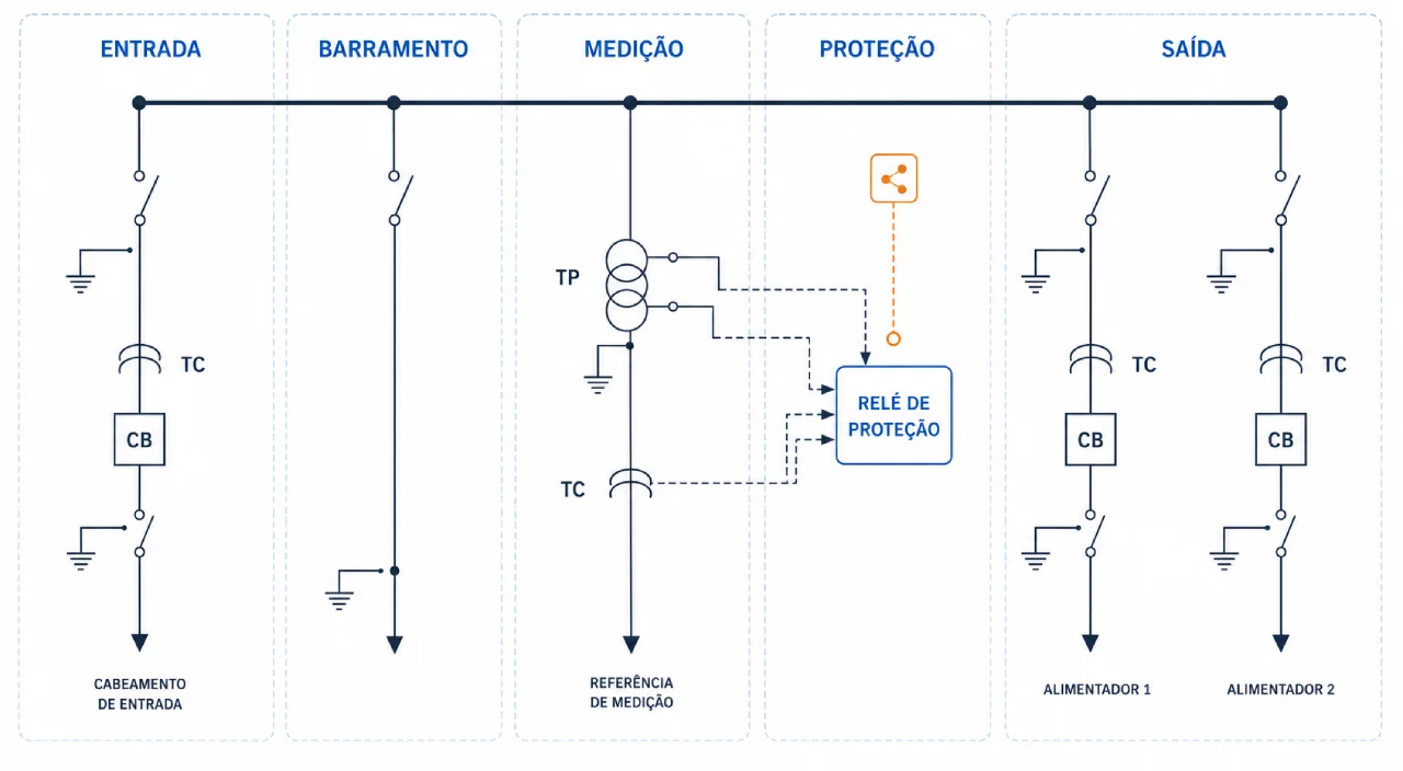 Diagrama unifilar típico